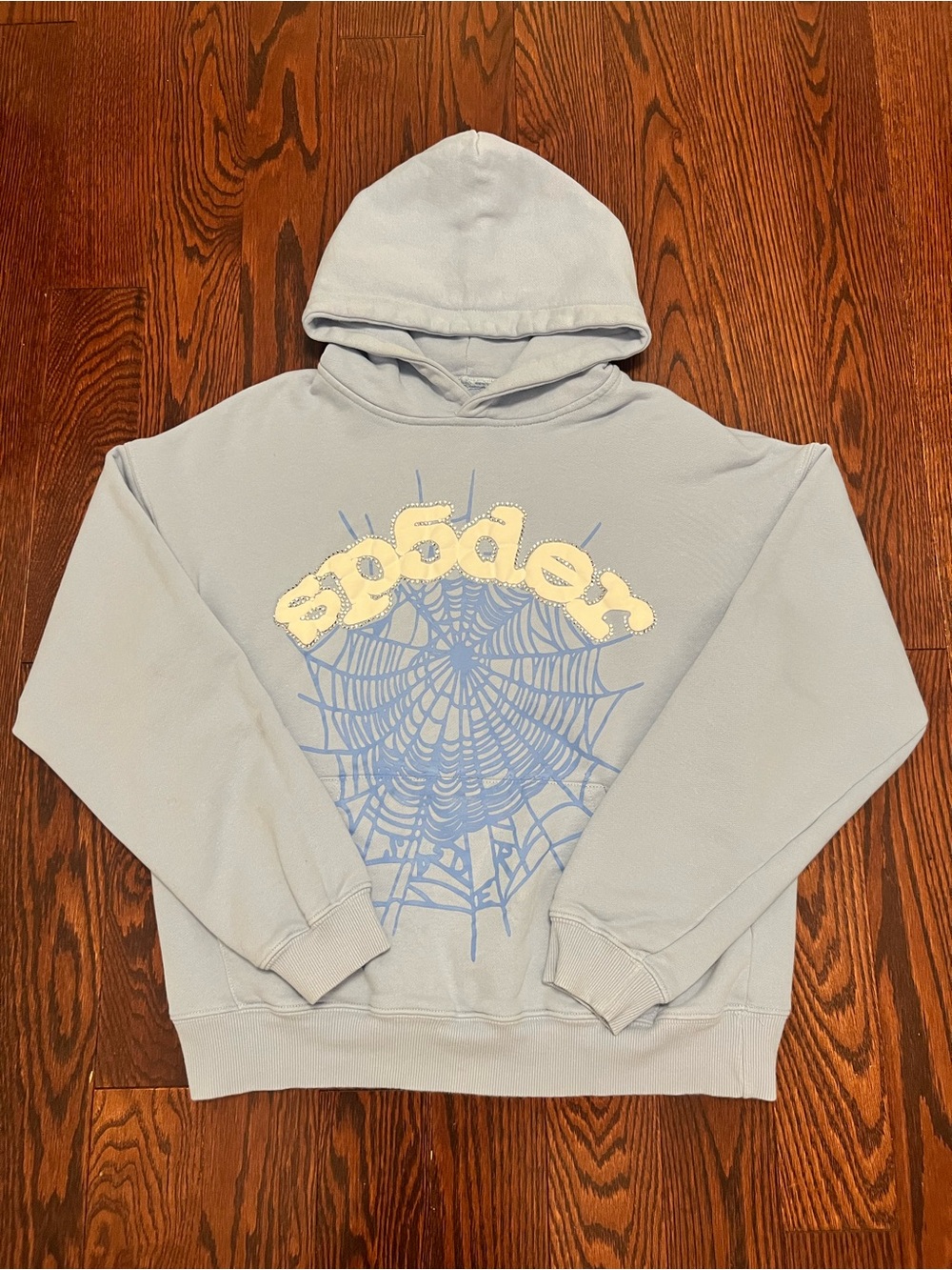 Sp5der Hoodie Sky Blue